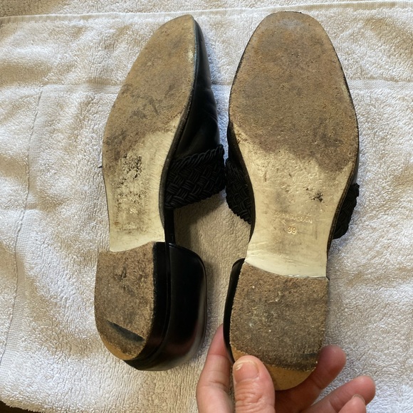 Loewe Black Flex D'Orsay Flats Leather Loafers - Picture 4 of 9